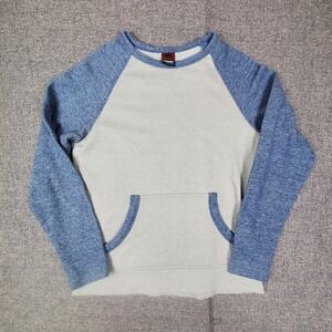 Tony Hawk Sweatshirt Mens Small Crew Neck Pullover Colorblock Fleece Gray